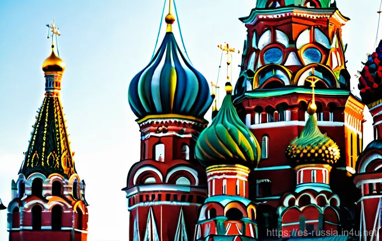 러시아의 주요 도시 소개 - **A Grand Vista of Moscow's Heart:** An extremely detailed, wide-angle shot capturing the vibrant gr...