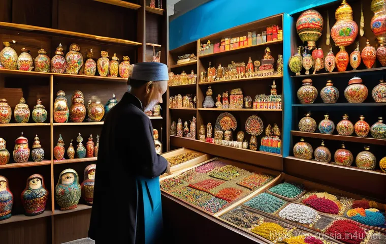 러시아 기념품 쇼핑 팁 - **Prompt 1: Dedicated Matryoshka Doll Artist**
    "A candid, warm-toned portrait of a female Russia...