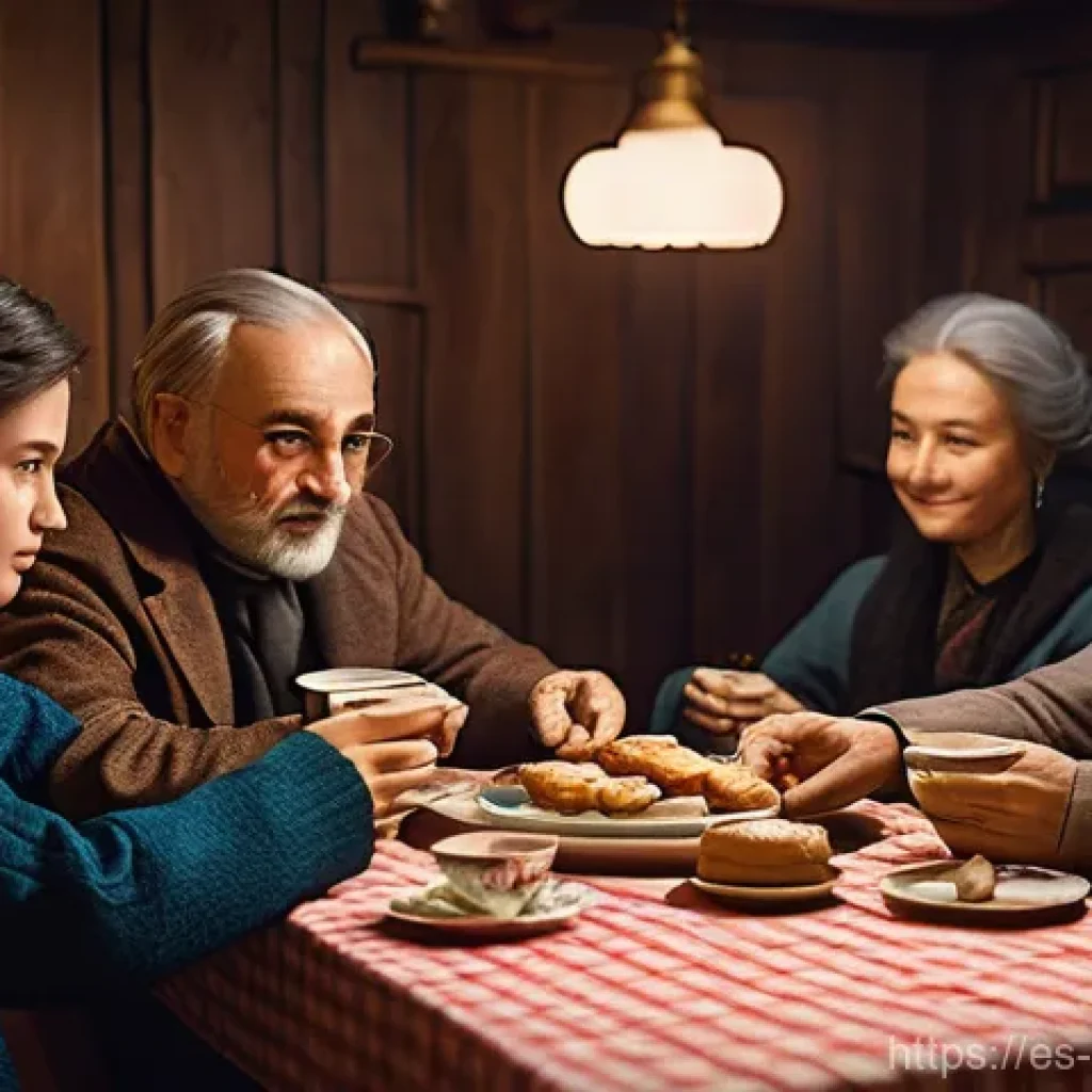 러시아 전통 놀이 - **Prompt for Durak (The Fool) Card Game:**
"A cozy, warm indoor scene depicting 3-4 people, a mi...